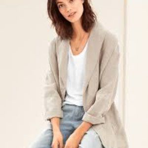 Eileen Fisher Shawl Collar Linen jacket